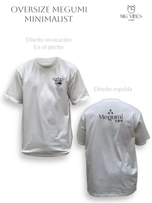 Camiseta Oversize Megumi minimalist Unisex - Image 2